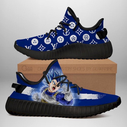 Best Vegeta Blue Yeezy Shoes Fashion Dragon Ball Shoes Fan Mn03 For Sa