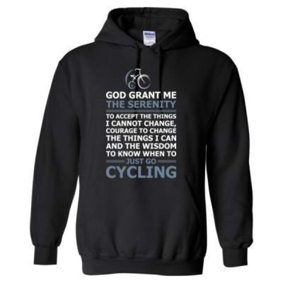 AGR God Grant Me The Serenity Just Go Cycling – Heavy Blend™ Hooded Sweatshirt