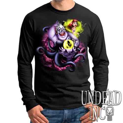 Villains Ursula – Ariel The Little Mermaid – Mens Long Sleeve Tee