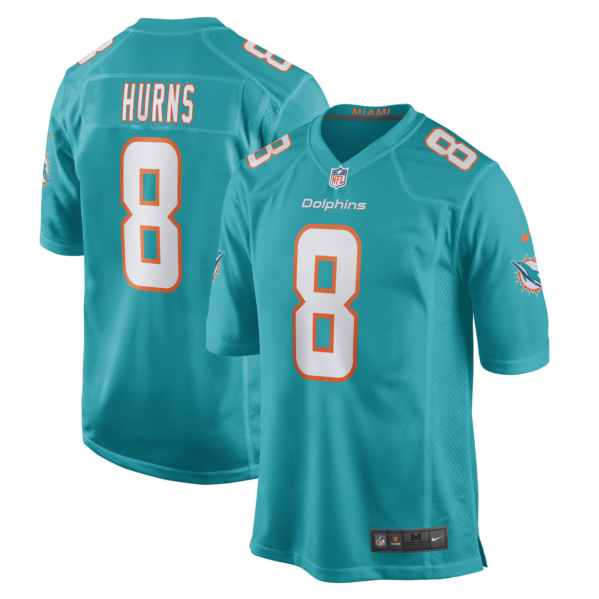 Allen Hurns Miami Dolphins Game Player Jersey – Aqua NFL