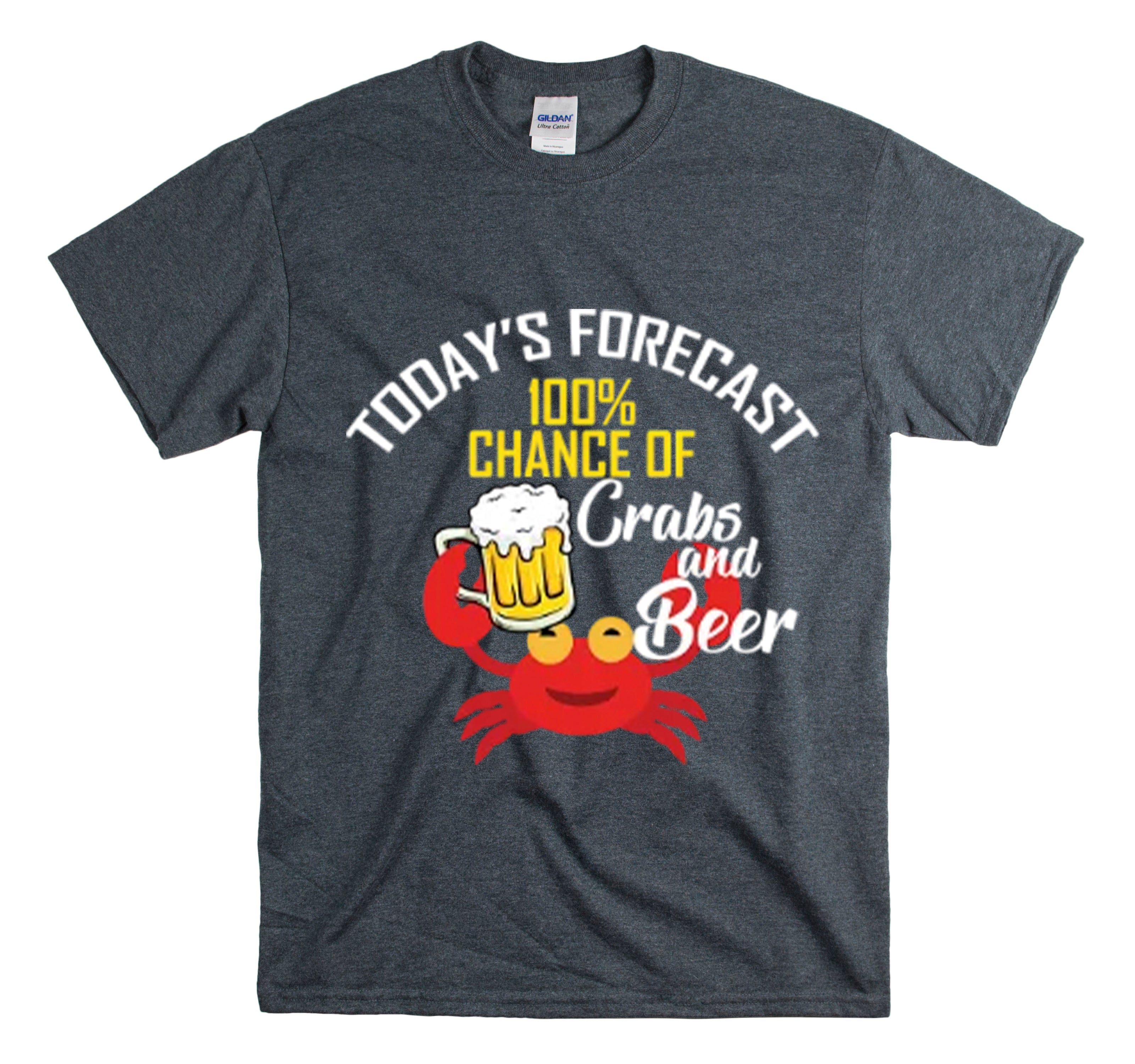 Shirt Funny Crabs And Shots Party Seafood Hilarious Beer Foodie Unique Drinking Food T-Shirt Unisex Heavy Cotton Tee