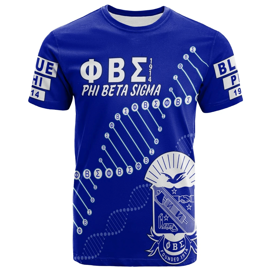 Fraternity Tshirt – Phi Beta Sigma In My Dna Tshirt Blue