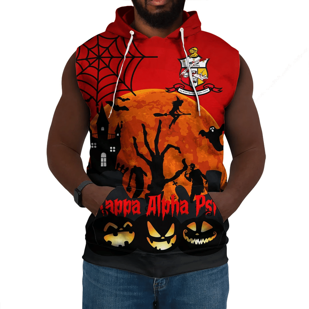 Wonderprint Hoodie Kappa Alpha Psi Halloween Sleeveless Hoodie Lt10