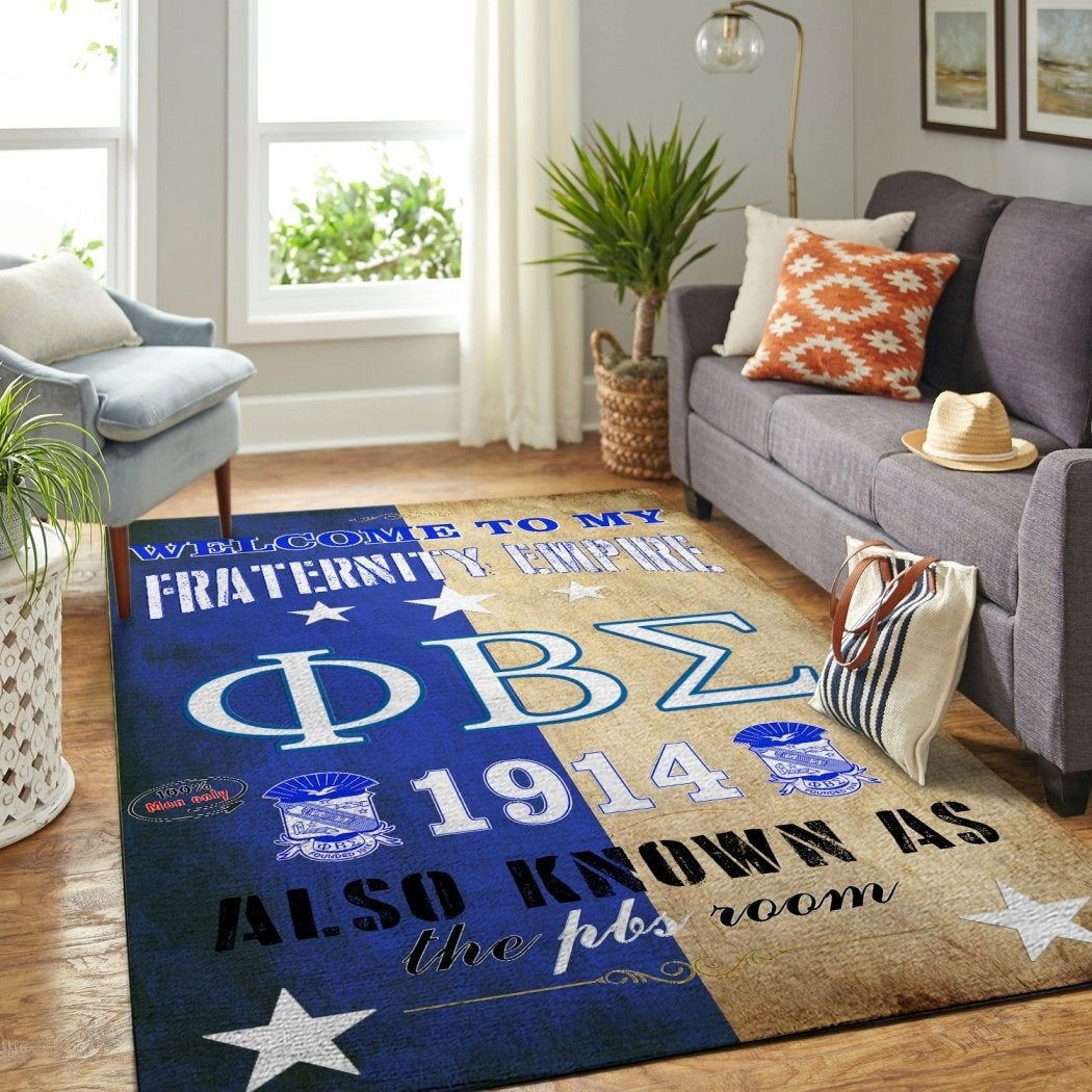 Fraternity Area Rug – Welcome To Phi Beta Sigma Room Area Rug