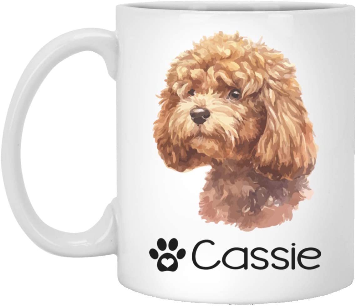 Personalized Poodle Dog Mug – Pet Owner Gifts For Women – Gifts For Dog Lover – Poodle Mom Dad Mugs – Dog Cups 15Oz