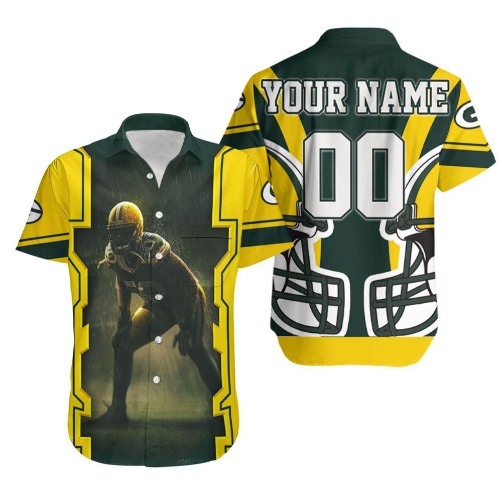 Beach Shirt Green Bay Packers A. J. Hawk 50 For Fans Personalized Hawaiian Shirt