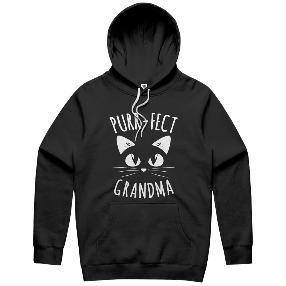 Purr-Fect Grandma Fur Mom Cute Cat Lover Animal Gift Hoodie