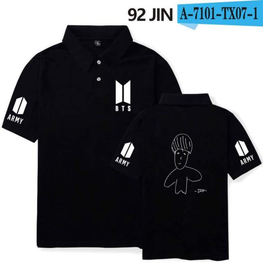 Self-portrait Polo shirt K pop Polo shirts Summer Casual Short Sleeve Fashion Clothes