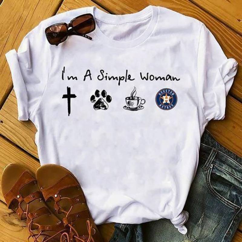 im a simple woman jesus dog coffee houston astros t shirt