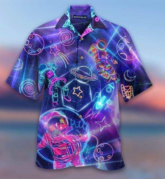 Shop From 1000 Unique Amazing Colorful Astronaut In Outer Space Unisex Hawaii Aloha Shirts Ha85075