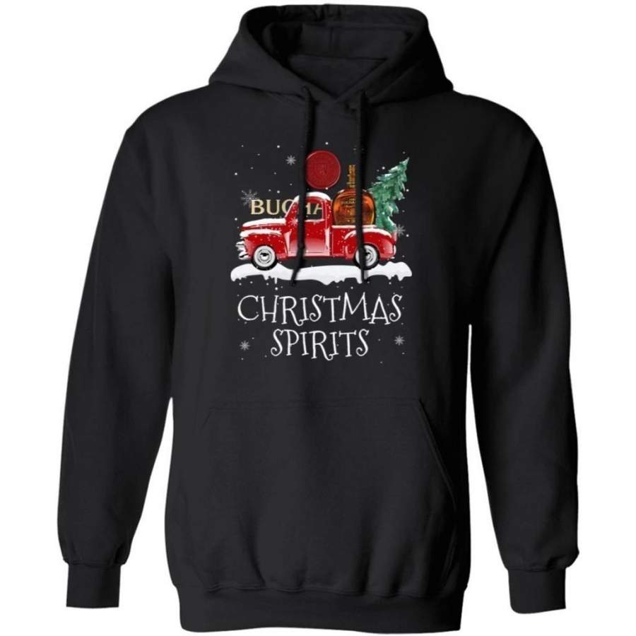 Christmas Spirits Buchanan’s Hoodie Whisky On Red Truck Xmas Gift VA10