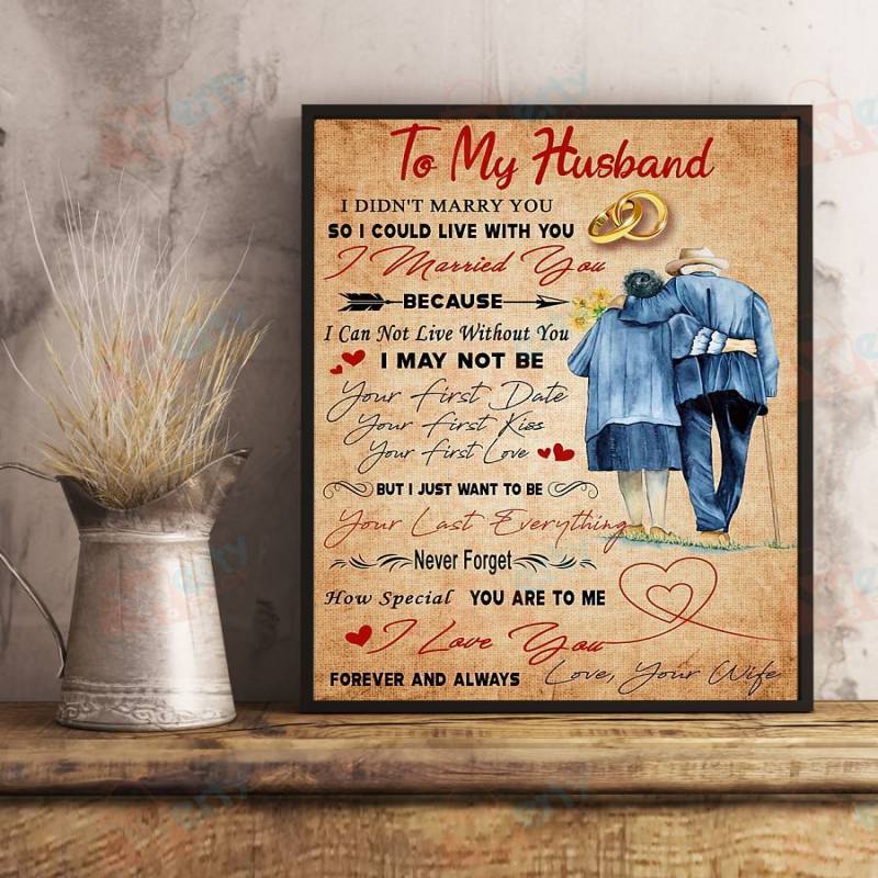 TO MY HUSBAND – I LOVE YOU FOREVER AND ALWAYS VERTICAL POSTER