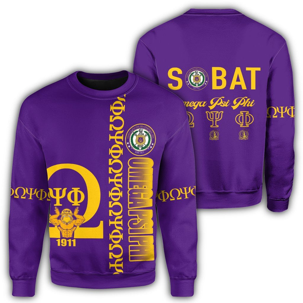 Fraternity Sweatshirt – Purple Omega Psi Phi Sweatshirt J90