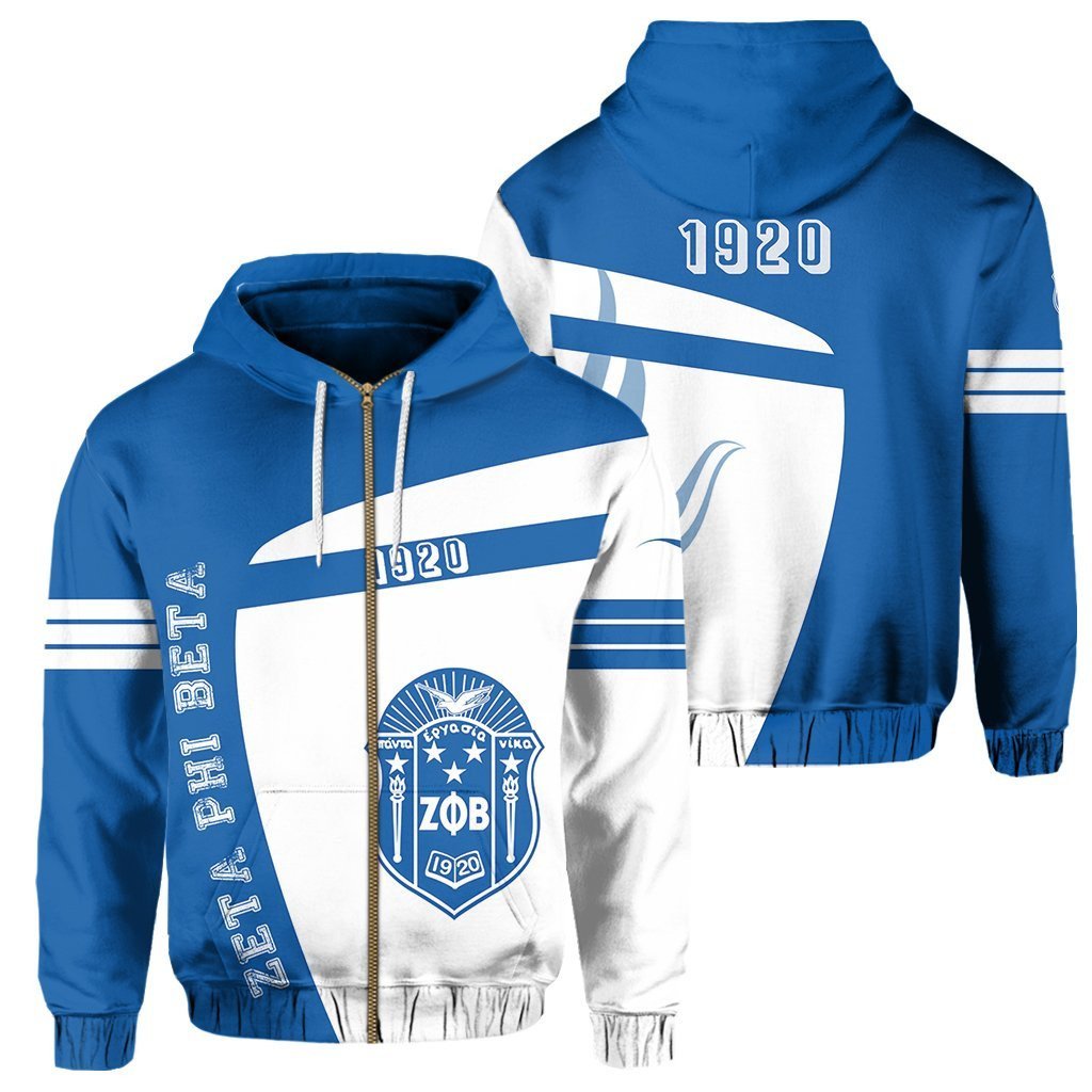 Sorority Hoodie – Zeta Phi Beta 1920 Dove Zip Hoodie Iconic Style