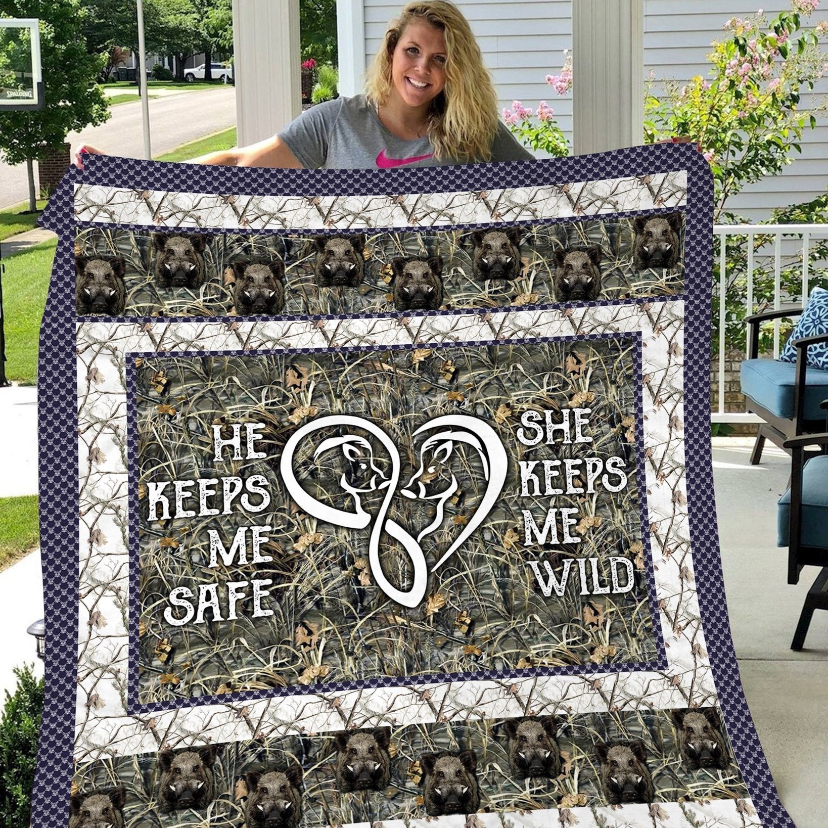 Boar Hunting Gift Fleece Blanket - Quilt Blanket Fleece Blanket, Blanket Sofa Bed, 3D Blanket Teesummer