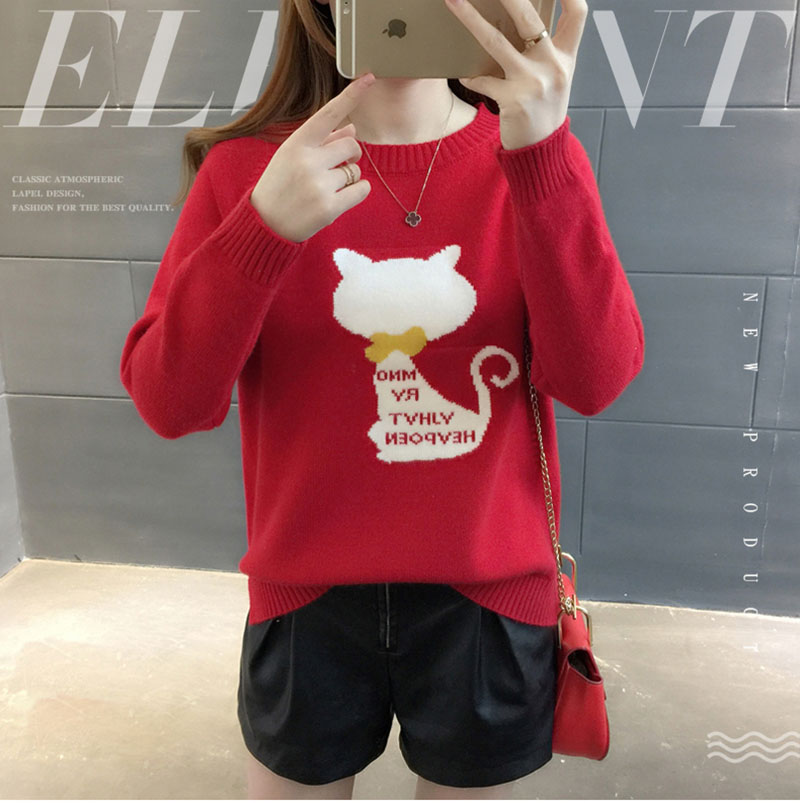 Pullovers 2019 New Knitwear Woman Winter Knit Korea Jumper Sweater Ladies New Yellow Pullover Tops Long Sleeve Fashion Female alx