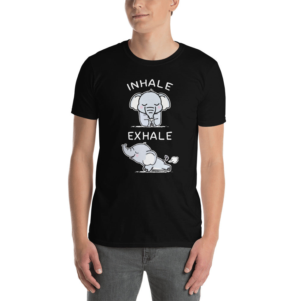 Yoga Elephant Inhale Exhale Unisex T-Shirt