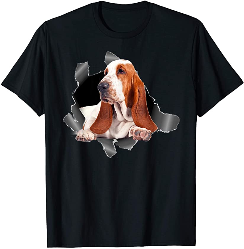 Basset Hound Torn Cloth – Basset Hound Lover Dog Owner Puppy T-Shirt