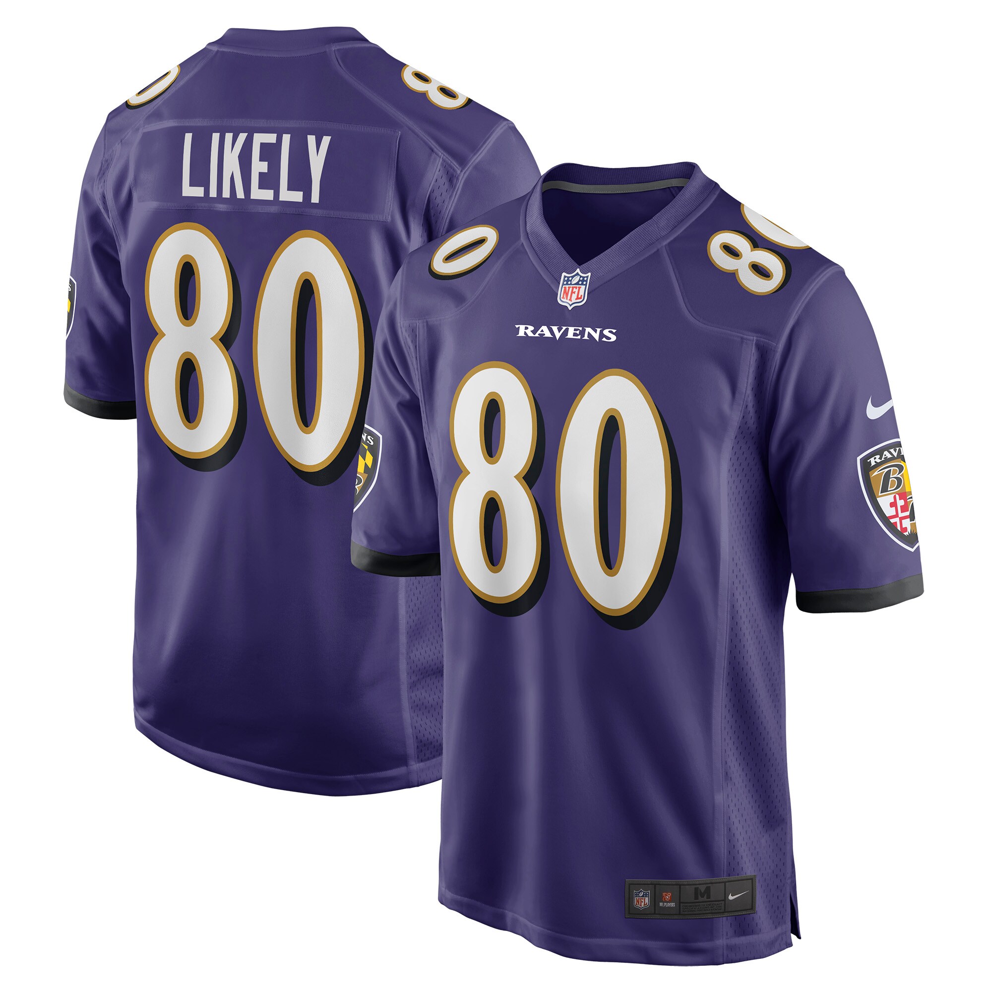 Isaiah Likely Baltimore Ravens Player Game Jersey – Purple