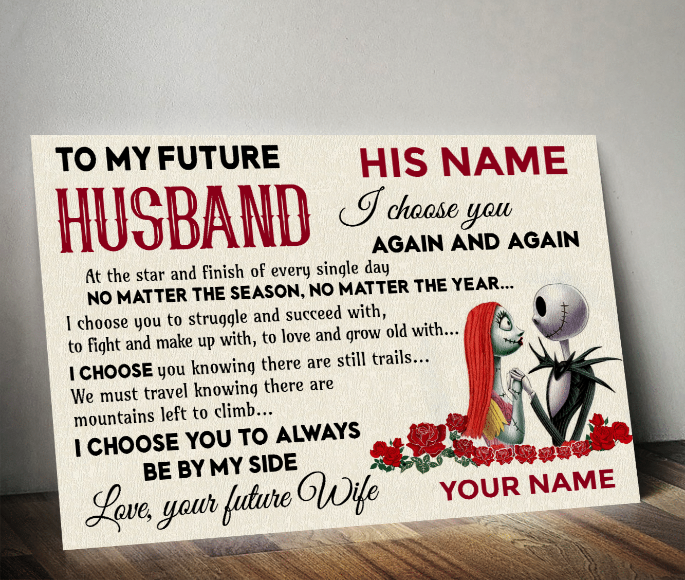 Nightmare Future Husband Always Be By My Side Custom Poster CC
