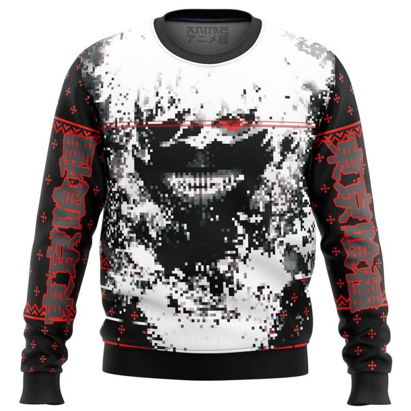 Tokyo Ghoul Kaneki Splatter Premium Ugly Christmas Sweater