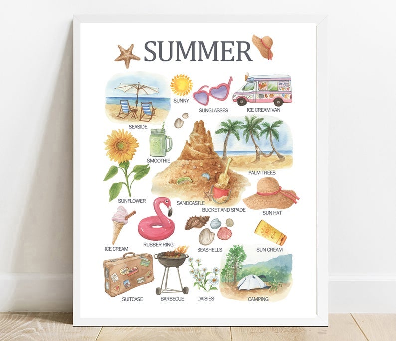 Summer Printable Canvas And Poster,Canvas Prints,My Poster Wall