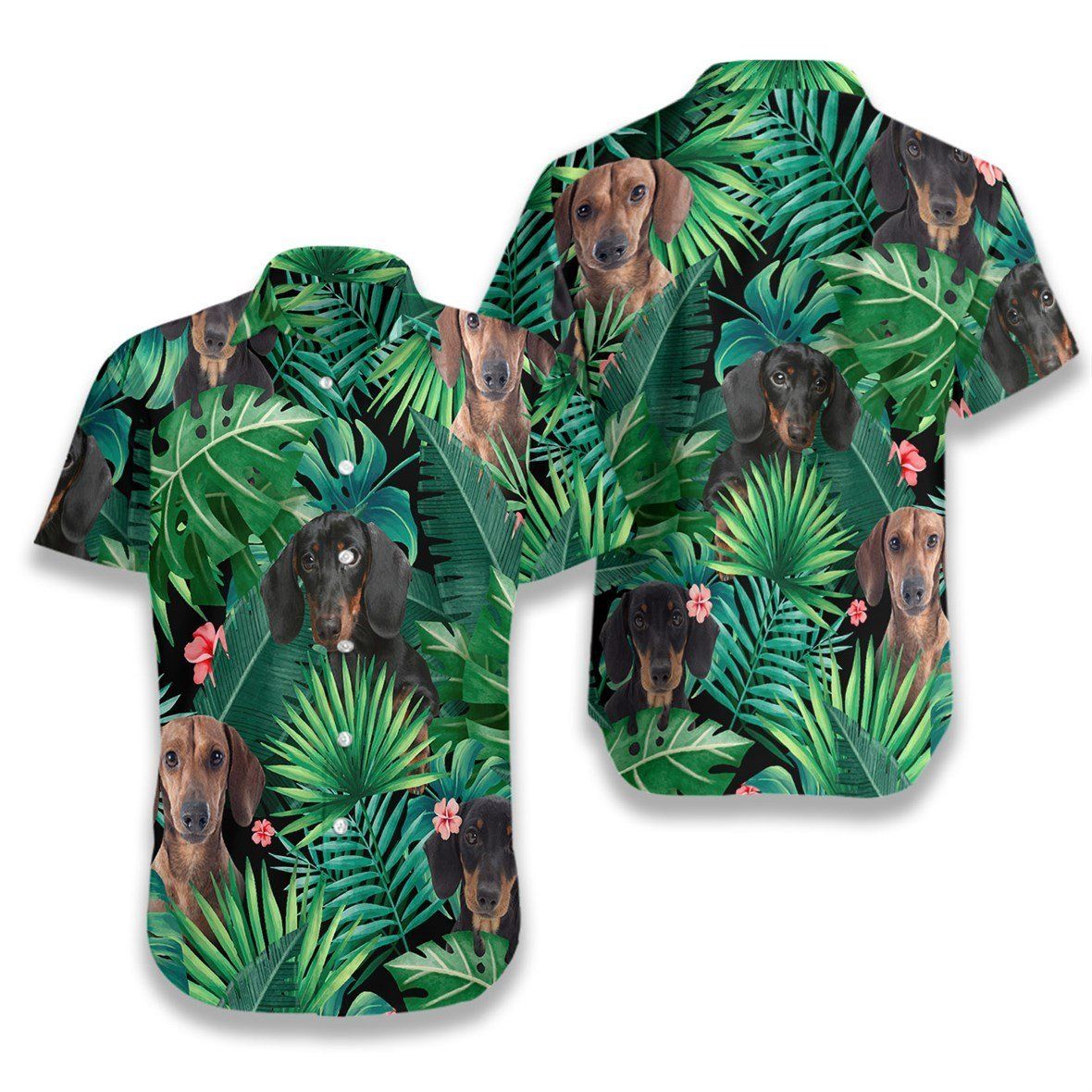 Tropical Dachshund Ez03 0407 Hawaiian Shirt