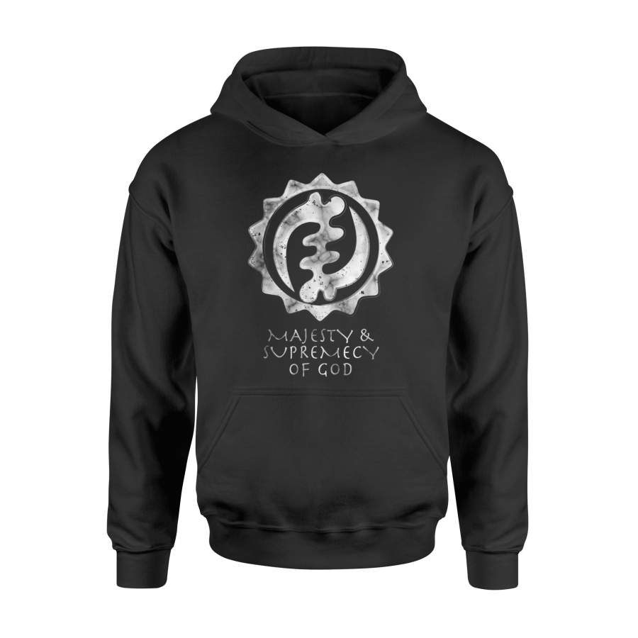 African Adinkra Meaning Majesty Supremacy Of God Hoodie