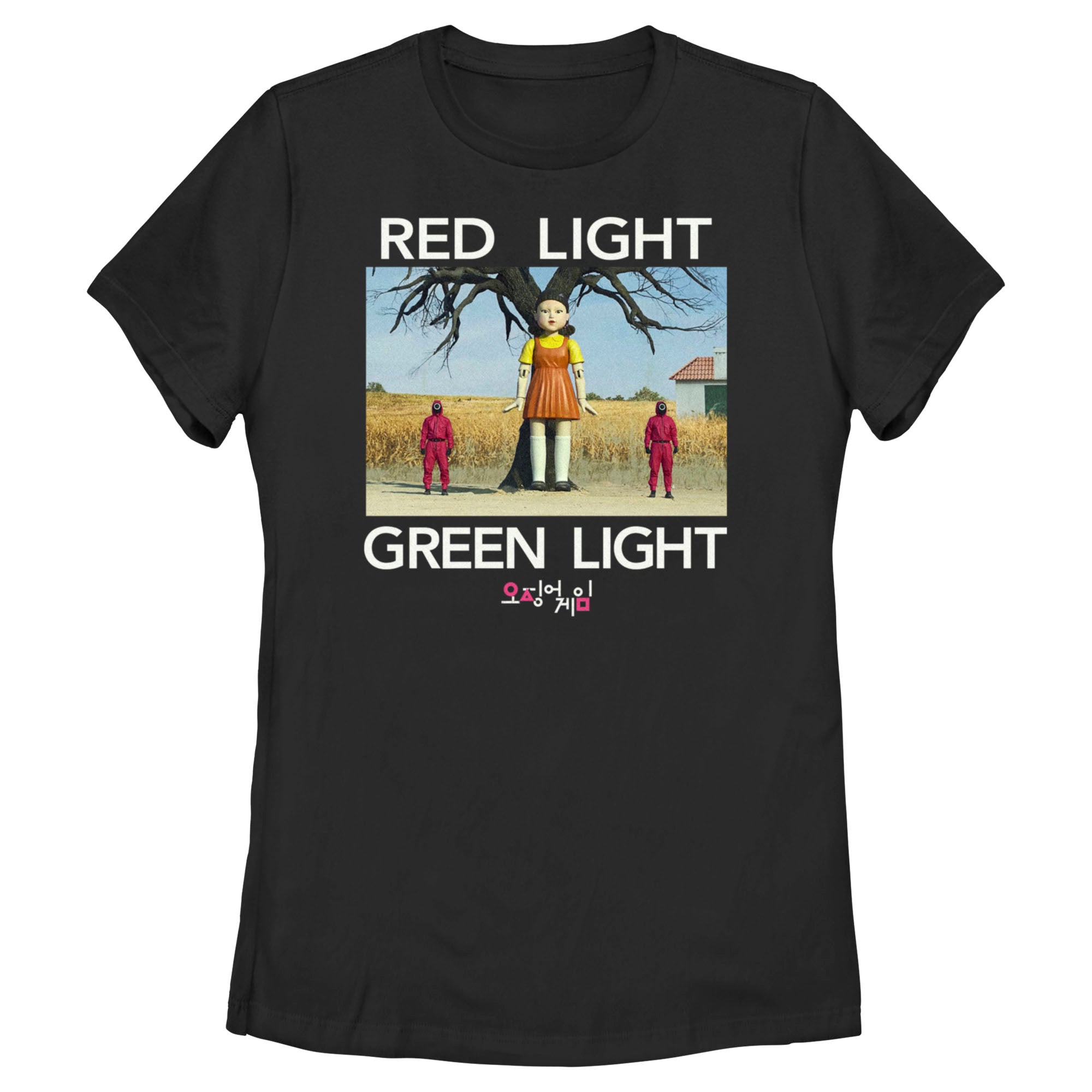 Squid Game Women’S Red Light Green Light Scene  T-Shirt