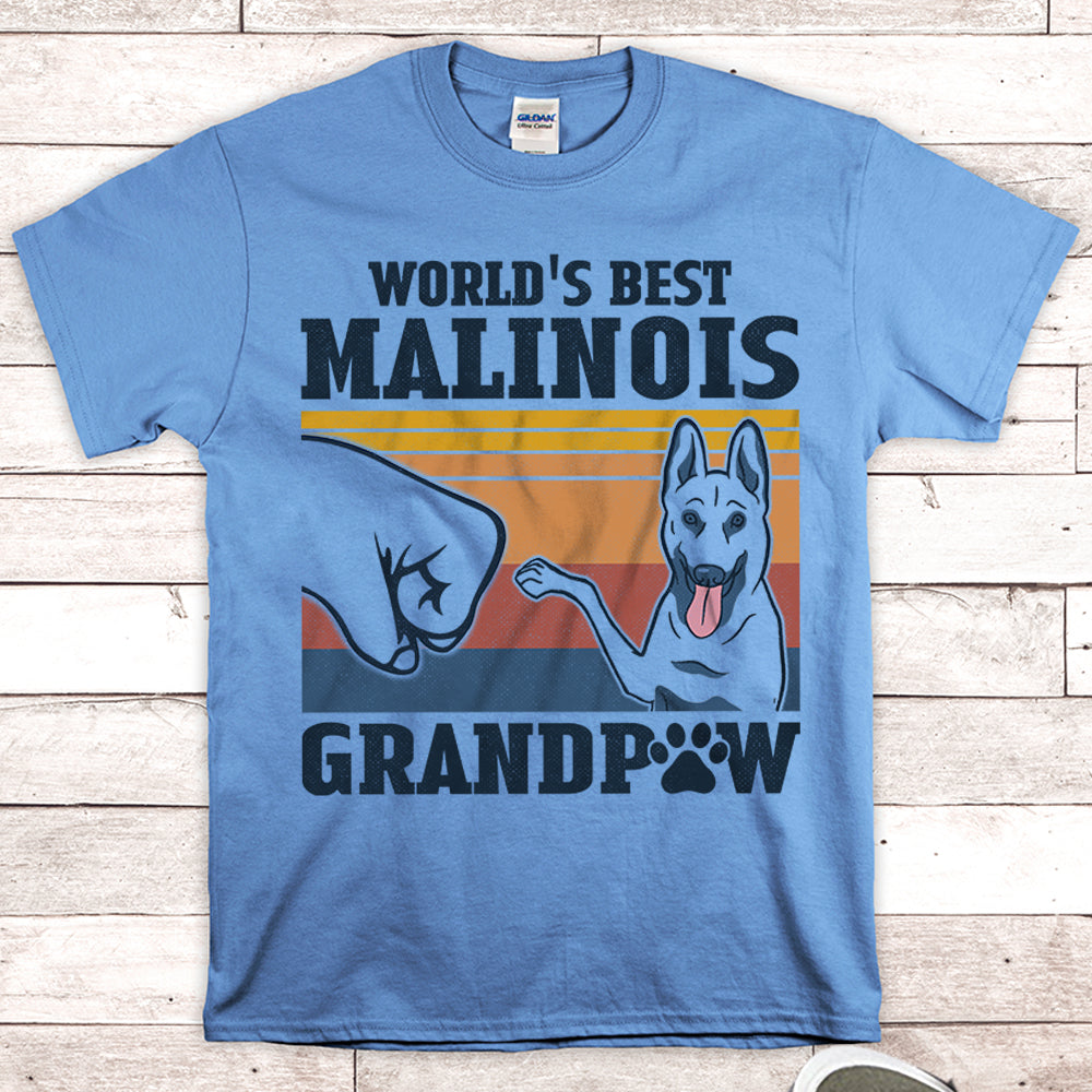 World’S Best Malinois Grandpaw Shirts Gift For Malinois Grandpa M0402 Nh95