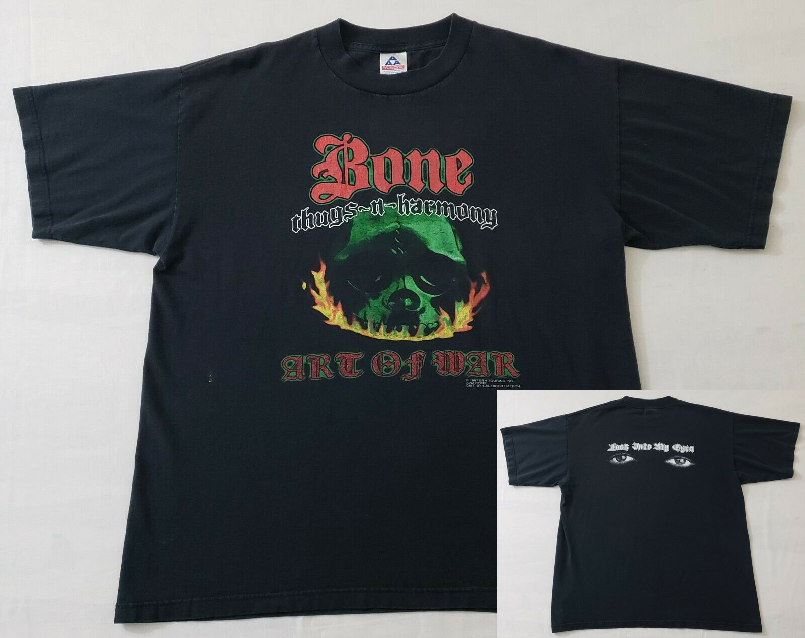 Vintage 1997 Bone Thugs N Harmony Art of War T-Shirt Rap Tee Hip Hop