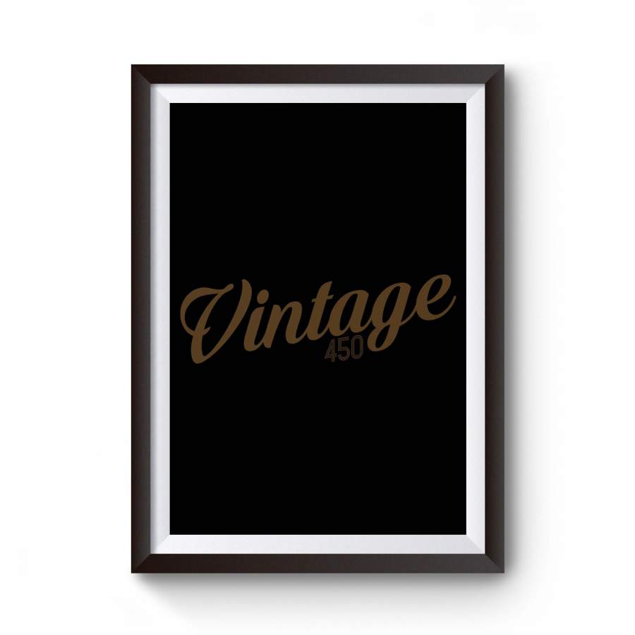 Distressed Graphic Vintage 450 Poster