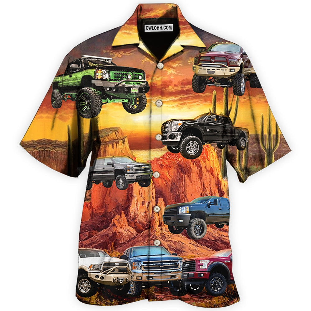 Truck Lifted Trucks Matter In The Desert – Hawaiian Shirt  – Owl Ohh