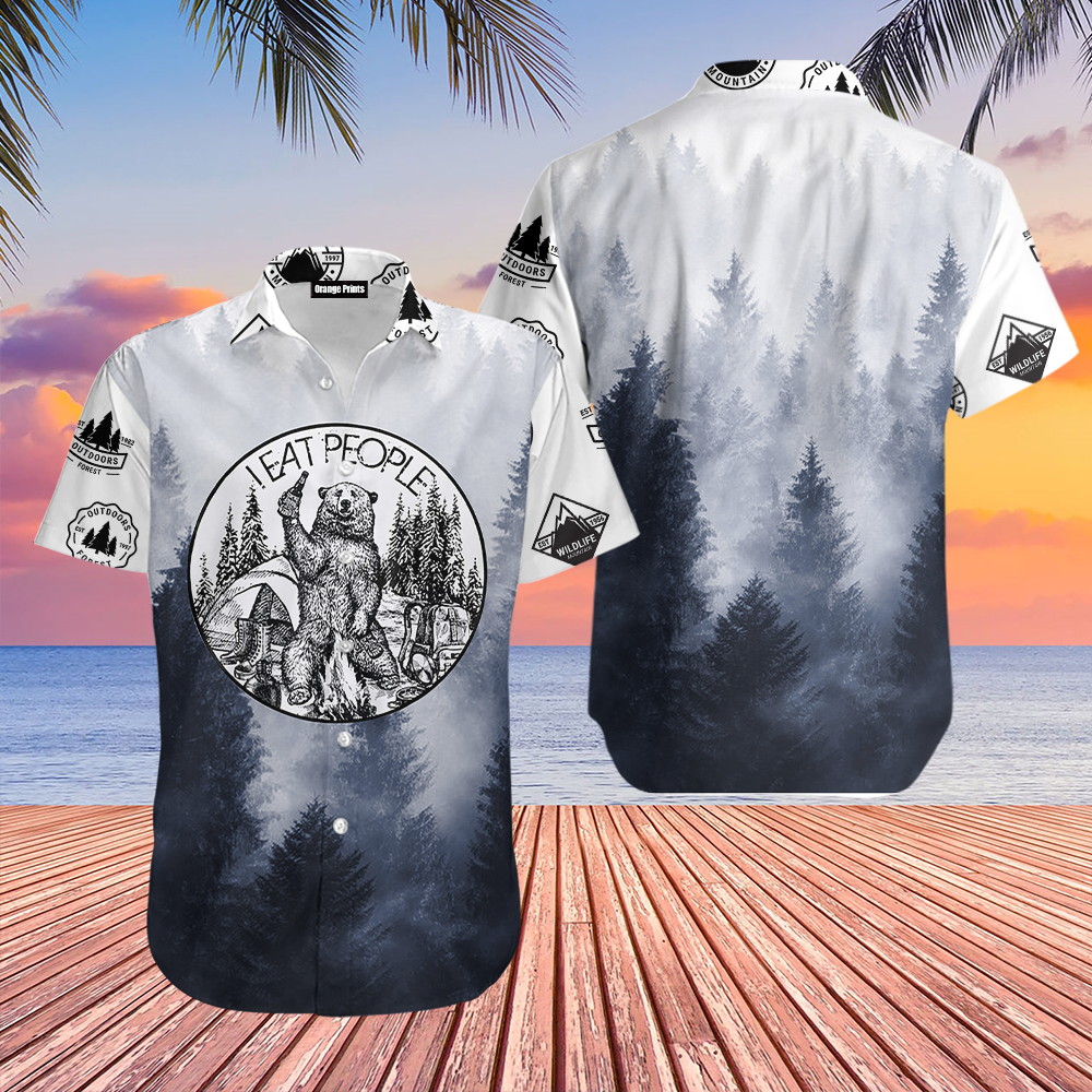 Bear In Forest Aloha Hawaii Shirts For Men And Women Ha44477