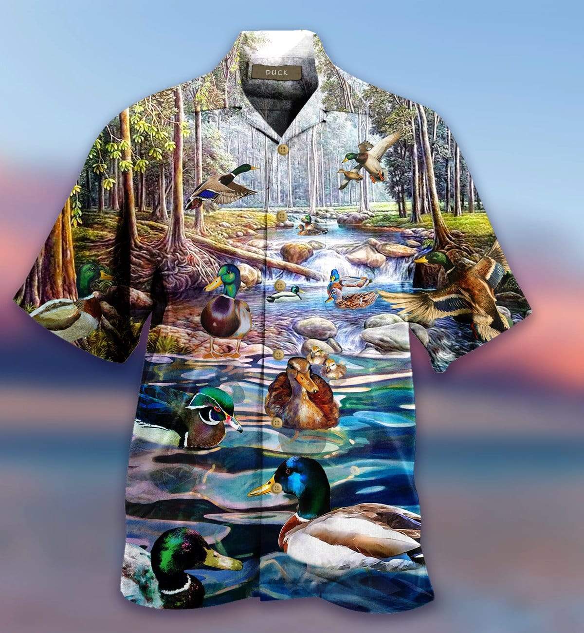 Beautiful Mallard Unisex Hawaiian Shirt | Unisex | Full Size | Adult | Colorful | HW2494