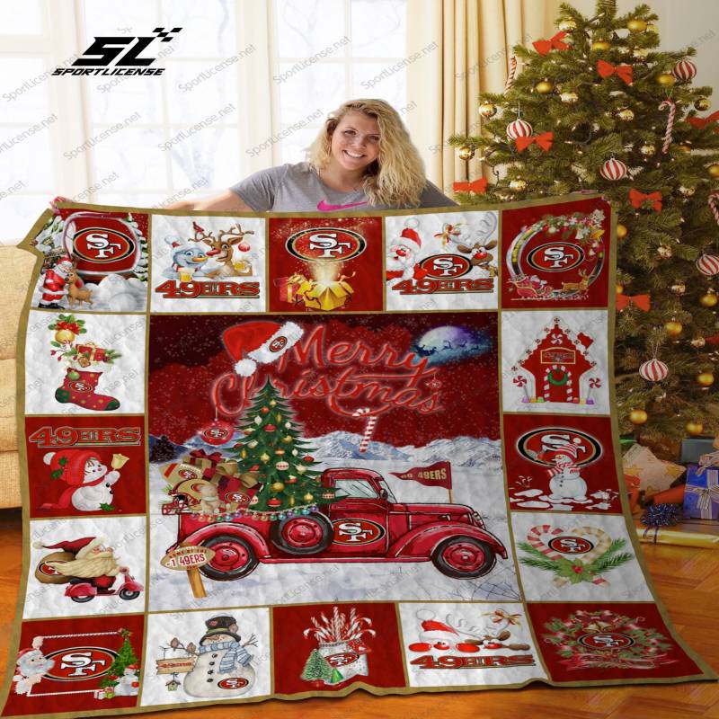 A Special Gift for fans – BL – 49ers Truck  Quilt Blanket