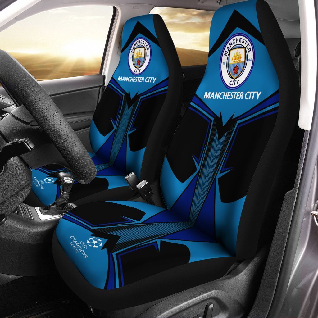 Manchester City Car Seat Cover Ver 9 (Set Of 2)