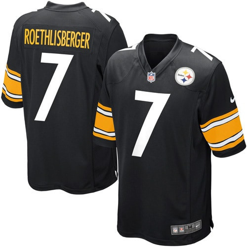 Ben Roethlisberger Pittsburgh Steelers Team Color Game Jersey – Black NFL