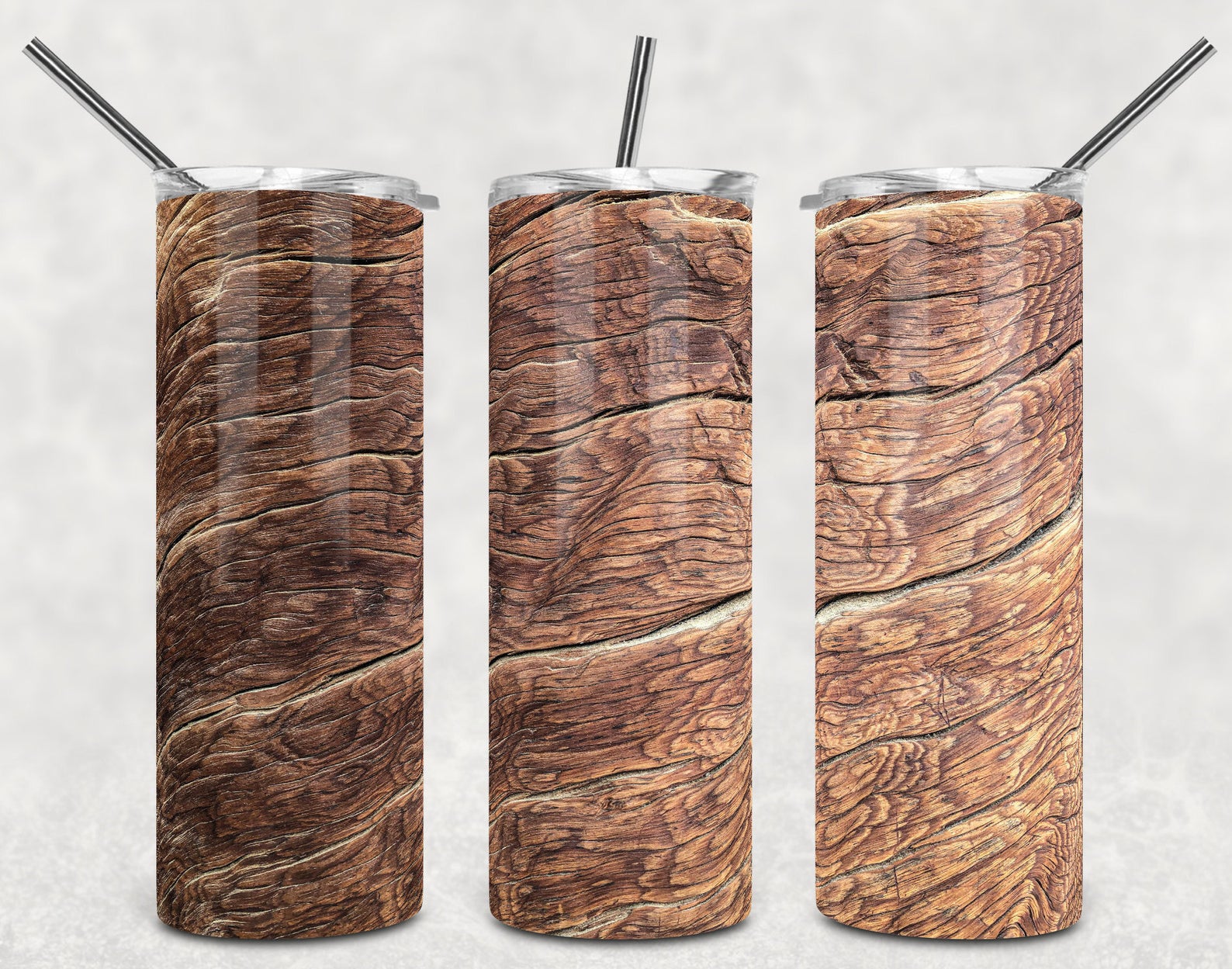 Wood 20Oz Skinny Tumbler