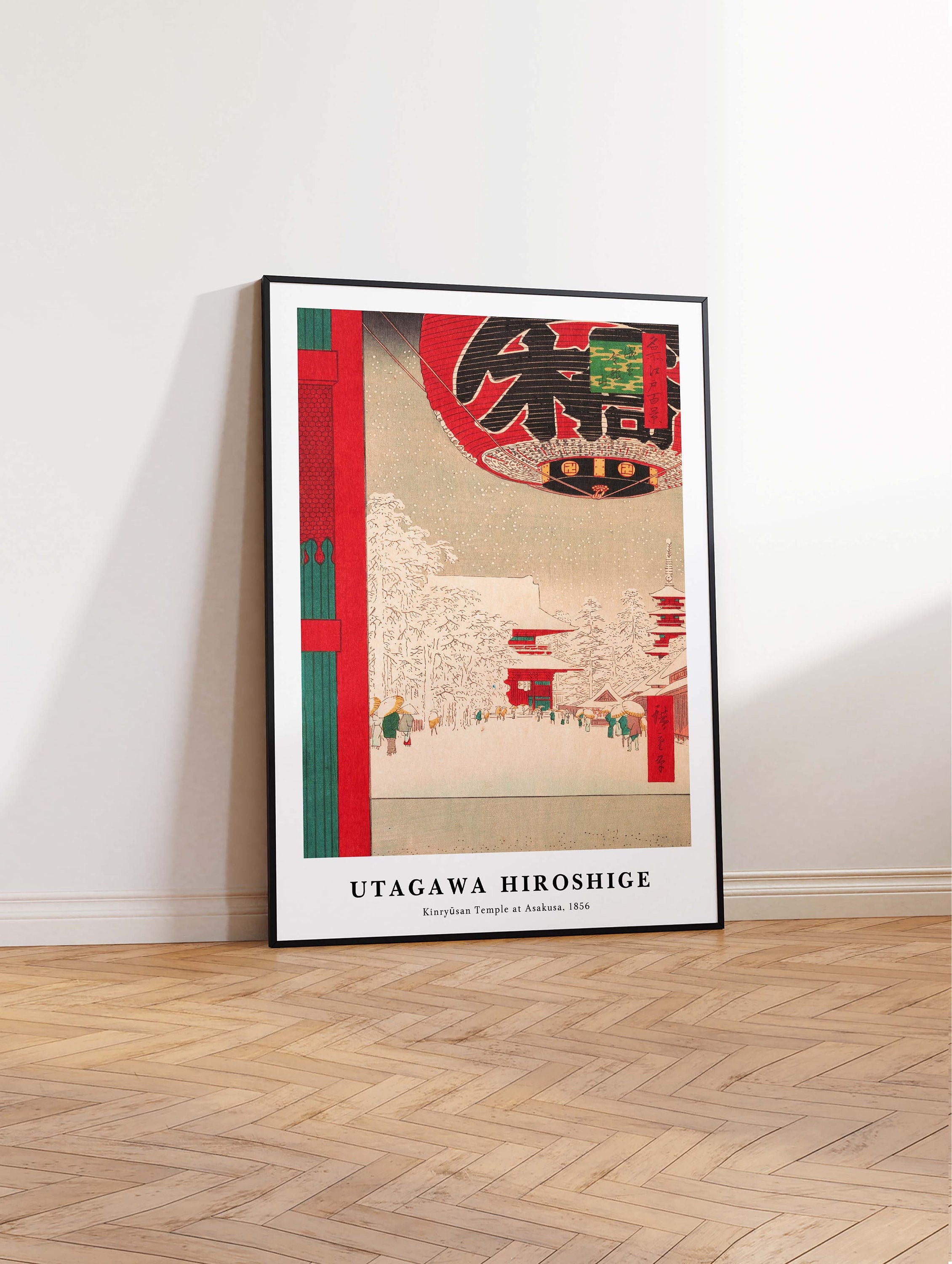 Utagawa Hiroshige Art Print, Kinryūsan Temple, Japanese Vintage Print, Hiroshige Japanese Art Print Wall Art Poster Print – Sizes A2 A3 A4