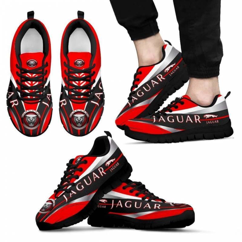 3D Printed JAGUAR NTA Sneakers For Men & Women Ver 6 (Red)