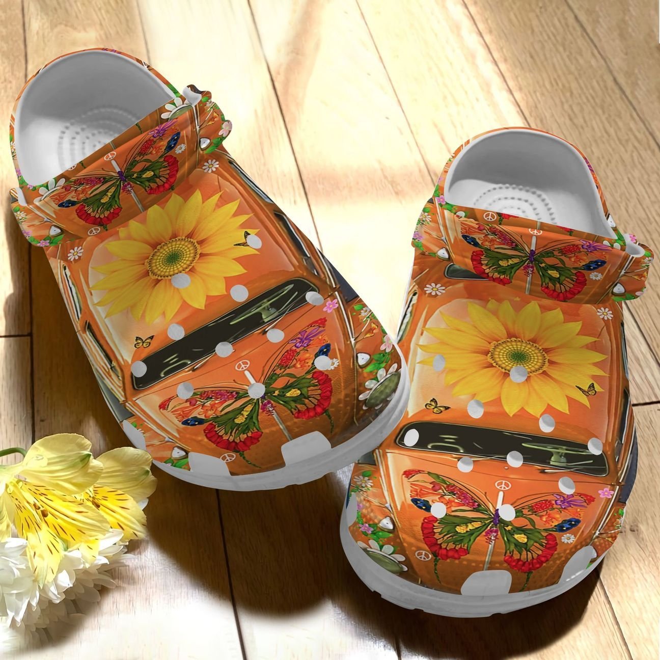 Hippie Personalize Clog, Custom Name, Text, Fashion Style For Women, Men, Kid, Print 3D Beautiful