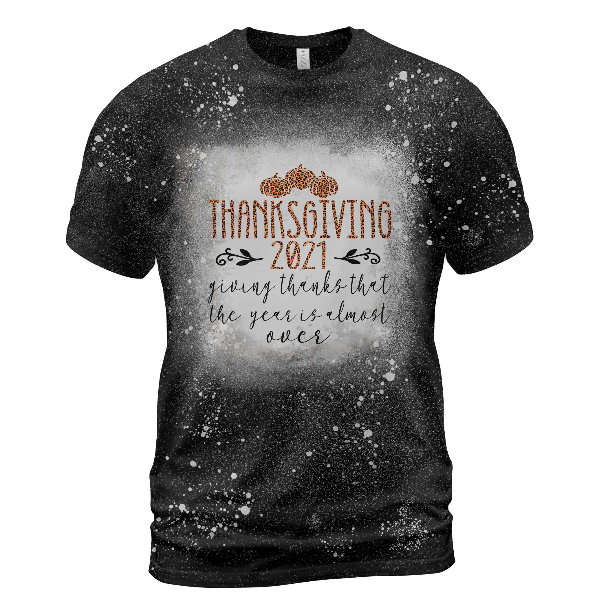 Thanksgiving Bleached, Leopard Fall Pumpkin T-Shirt Classic T-Shirt