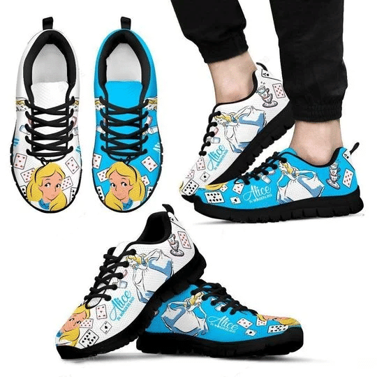 Ariel The Little Mermaid Shoes,Hip Hop Gift Shoes Black Shoes Birthday Gift Fashion Fly Sneakers