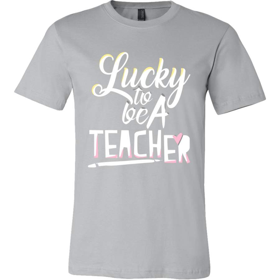 ’Lucky to be a Teacher’ Tshirt For Teachers