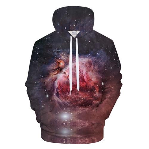 Red Galaxy Space Hoodie