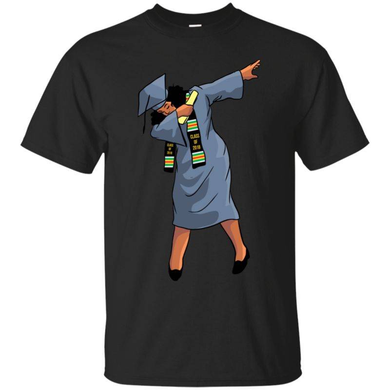 Spectacular Black Girl Dabbing Graduation Class 2018 Cotton T Shirt