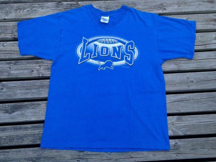 Vintage 1997 Detroit Lions Pro Player Usa 90 S Shirt