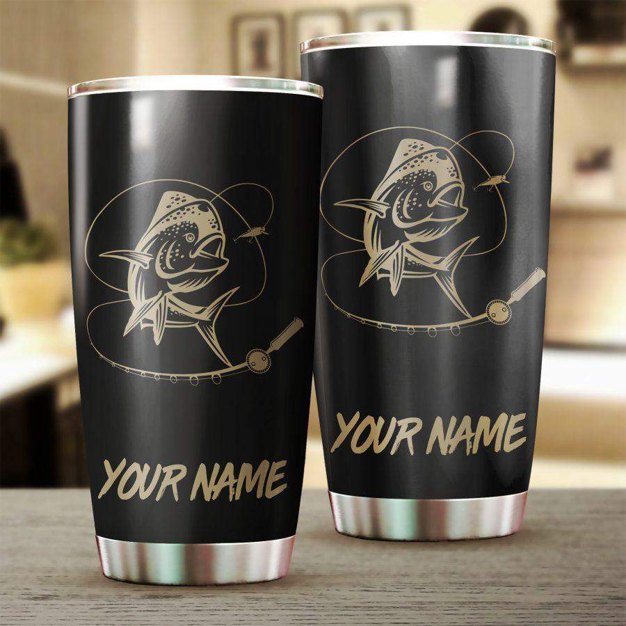 Mahi Mahi (Dolphin)  Fishing Customize Name Stainless Steel Insulated Tumbler Cup Cup Personalized Fishing Mug Gift For Fisherman – Iph944 17oz/20oz/30oz