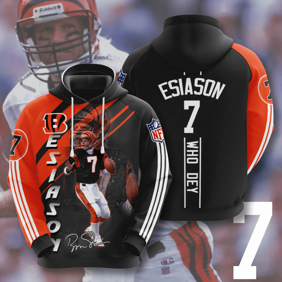 Cincinnati Bengals Boomer Esiason 55 Unisex 3D Hoodie Gift For Fans